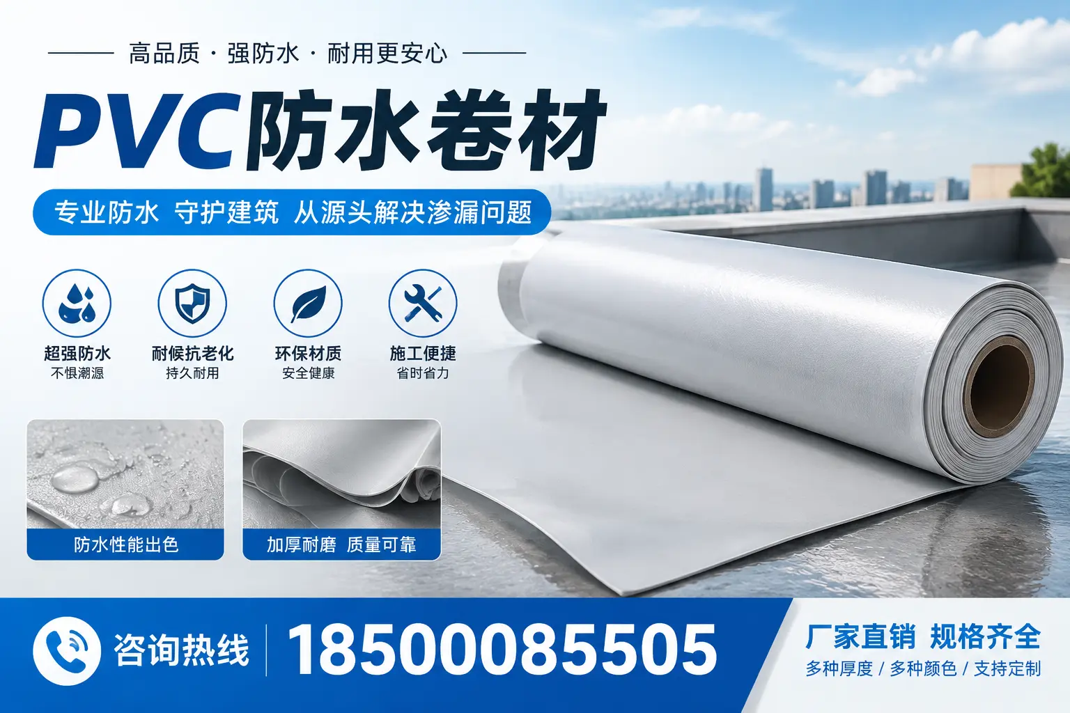 选择pvc防水卷材时,遵义用户的常见疑问